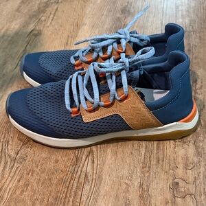 Olukai - Stylish Blue and Tan Sneakers